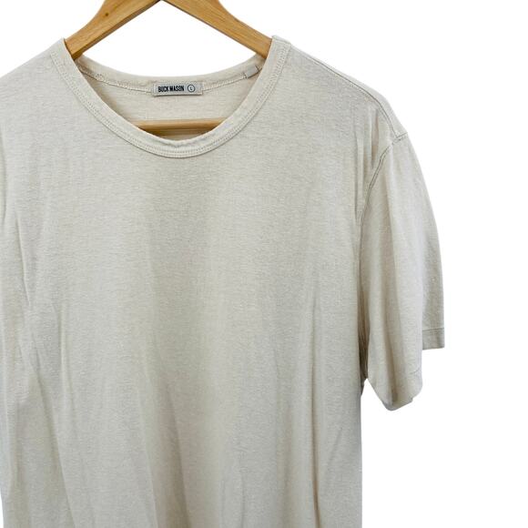 Buck Mason Cream Crewneck tee - Picture 2 of 5